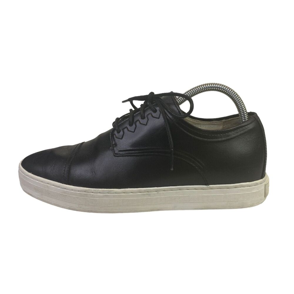 Sorel Caribou Mod Cap Toe Sneaker Men's Size 8 Black Waterproof Leather Shoe